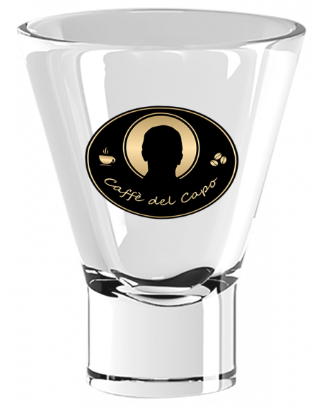 Bicchiere Ypsilon in Vetro con Logo Caffè del Capo